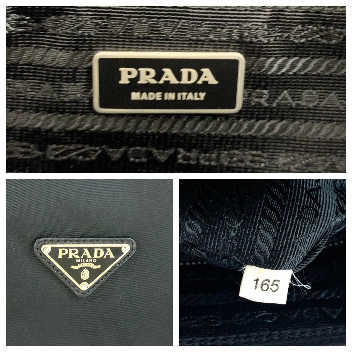 PRADA Shoulder Bag BT0643 Nylon Black SilverMetal Shoulder Bag Messenger bag Test Triangle With logo mens Used Authentic