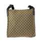 GUCCI Shoulder Bag 122791 GG canvas, leather Beige brown Shoulder Bag Messenger bag Women Used Authentic