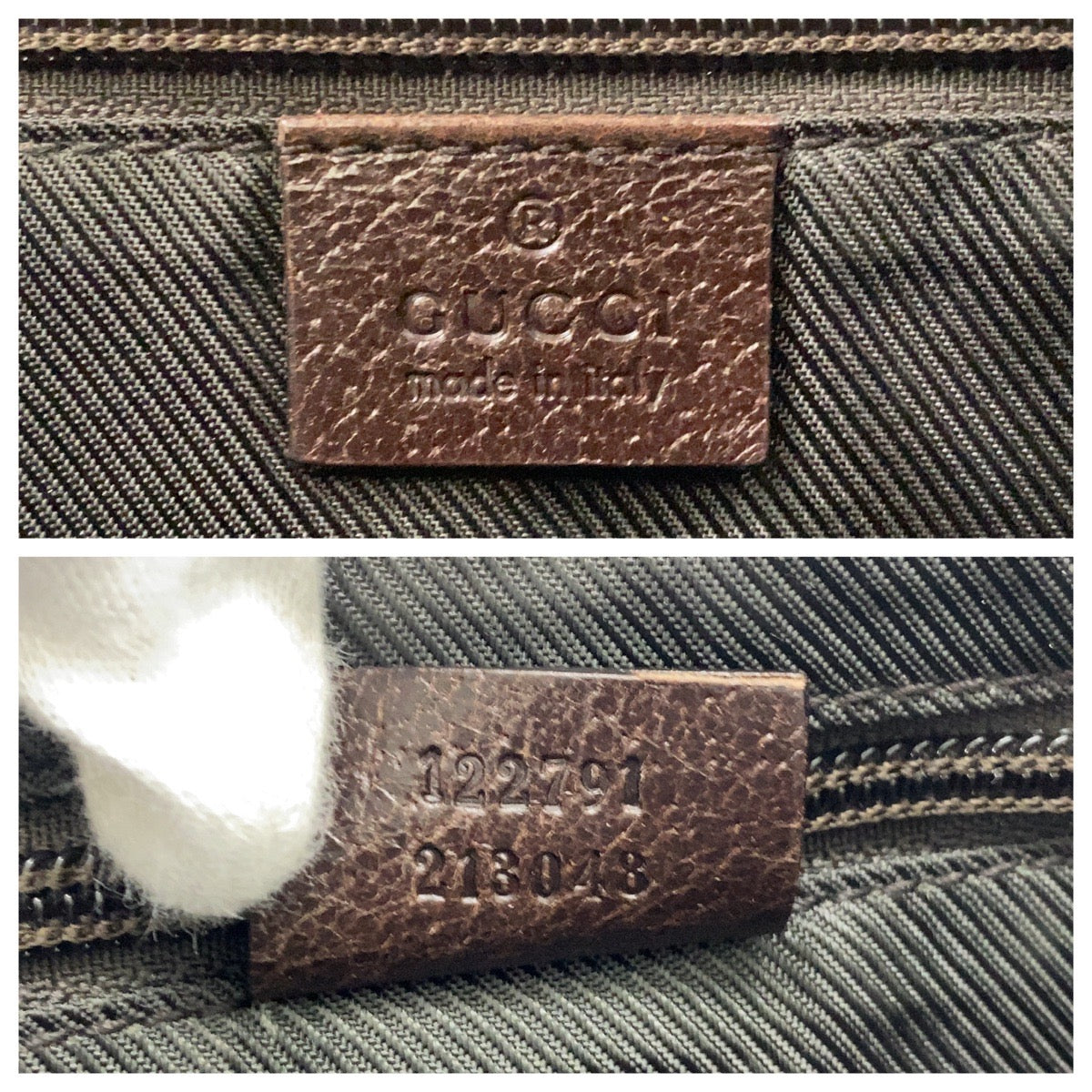 GUCCI Shoulder Bag 122791 GG canvas, leather Beige brown Shoulder Bag Messenger bag Women Used Authentic