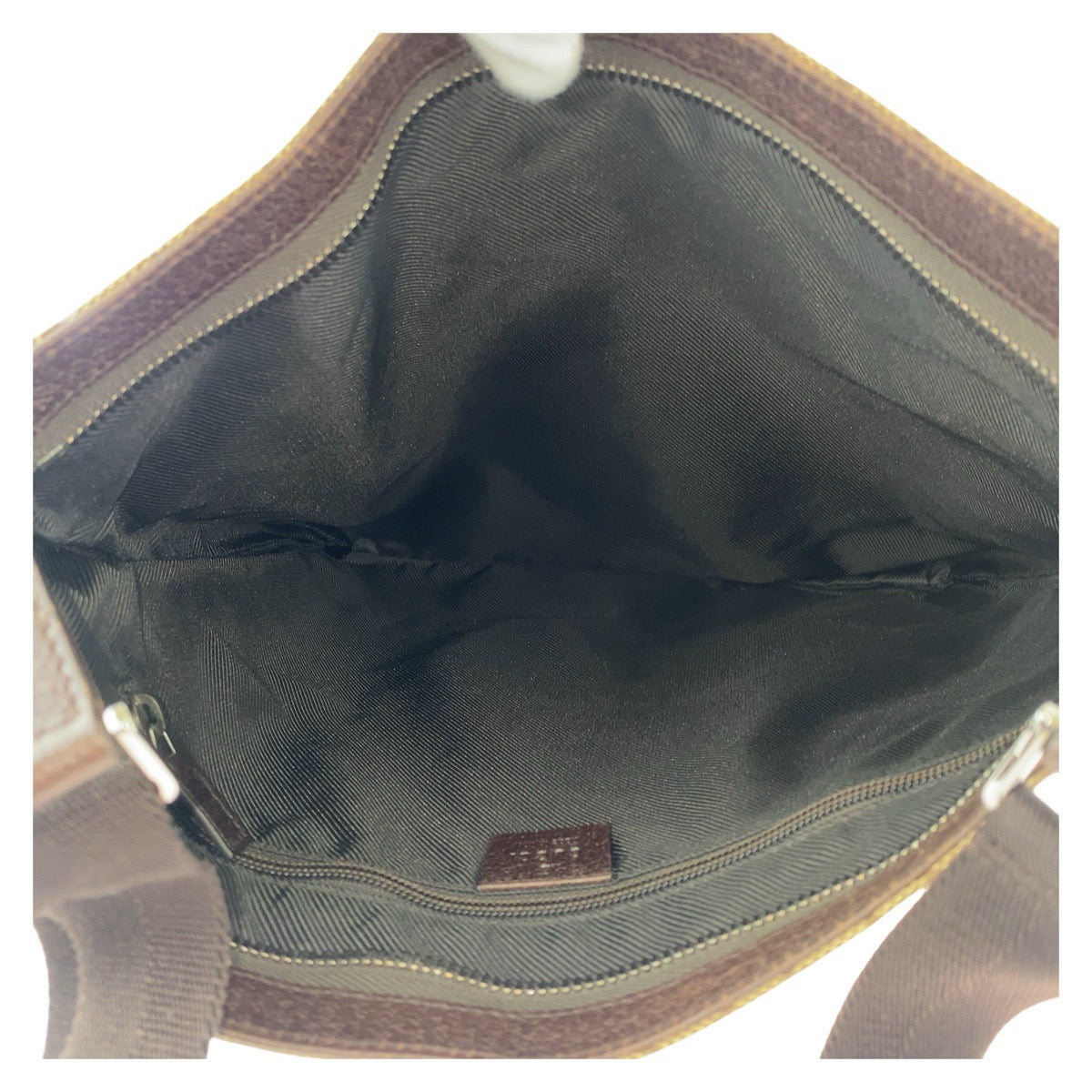 GUCCI Shoulder Bag 122791 GG canvas, leather Beige brown Shoulder Bag Messenger bag Women Used Authentic