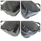 PRADA Shoulder Bag Nylon, Leather Black SilverMetal Test Triangle With logo Women Used Authentic
