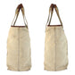 GUCCI Tote Bag 170594 canvas Beige Brown Gold Metal Sherry line