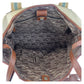 GUCCI Tote Bag 170594 canvas Beige Brown Gold Metal Sherry line