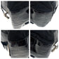 PRADA Shoulder Bag Nylon, Leather Black SilverMetal Shoulder Bag embossed Test Triangle With logo Women Used Authentic