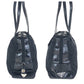 PRADA Shoulder Bag Nylon, Leather Black SilverMetal Shoulder Bag embossed Test Triangle With logo Women Used Authentic