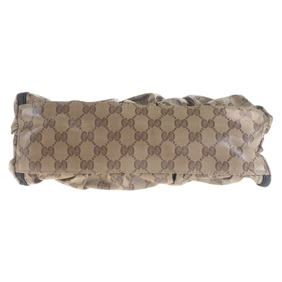 GUCCI Shoulder Bag 265692 PVC, Leather beige Abby GG Crystal Women Used Authentic