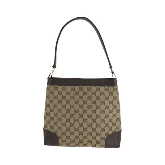 GUCCI Shoulder Bag 001 4231 GG canvas Brown One Shoulder Bag Women Used Authentic