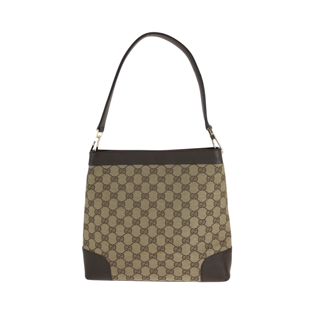 GUCCI Shoulder Bag 001 4231 GG canvas Brown One Shoulder Bag Women Used Authentic