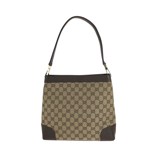 GUCCI Shoulder Bag 001 4231 GG canvas Brown One Shoulder Bag Women Used Authentic