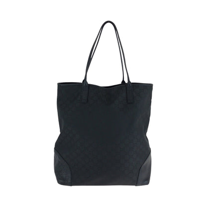 GUCCI Tote Bag 263345 Nylon black Tote Bag handbag Women Used Authentic