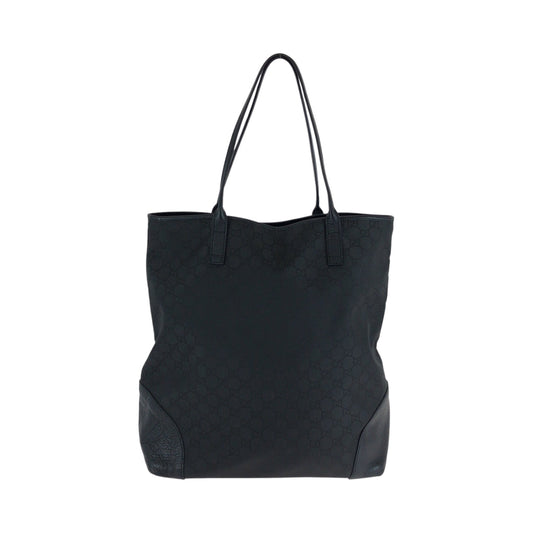 GUCCI Tote Bag 263345 Nylon black Tote Bag handbag Women Used Authentic