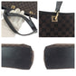 GUCCI Tote Bag 002 1098 GG canvas Brown Black Gold Metal Tote Bag Shoulder Bag Women Used Authentic