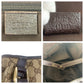GUCCI Shoulder Bag 130736 GG canvas Beige Brown Gold Metal