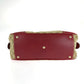 GUCCI Handbag 161720 GG canvas Beige Red Gold Metal Handbags Mini Boston Duffel bag Pretty Sherry Ribbon Women Used Authentic