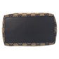 GUCCI Tote Bag 002 1099 GG canvas, leather Beige Black Gold Metal Tote Bag Shoulder Bag Women Used Authentic
