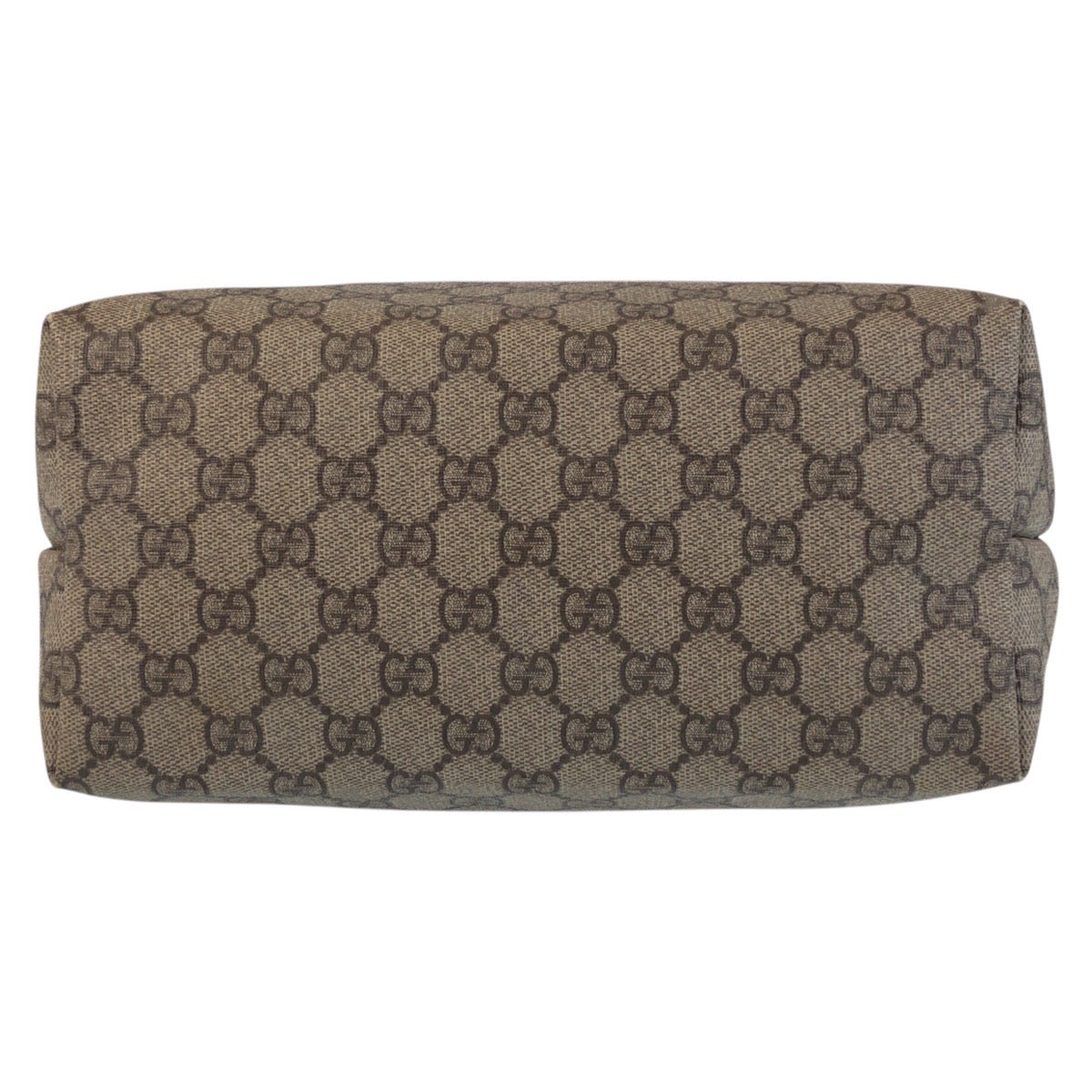 GUCCI Tote Bag 189896 GG Supreme canvas, leather Beige Brown Gold Metal Tote Bag Shoulder Bag Women Used Authentic