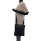 GUCCI Shoulder Bag 27639 GG canvas Black SilverMetal Shoulder Bag Sacoche Women Used Authentic