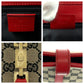 GUCCI Handbag 002 1065 GG canvas Gray Red Gold Metal Handbag Tote Bag Jackie Women Used Authentic