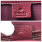 GUCCI Tote Bag 120895 GG canvas, leather Beige Bordeaux Gold Metal Tote Bag handbag Women Used Authentic