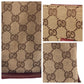 GUCCI Tote Bag 120895 GG canvas, leather Beige Bordeaux Gold Metal Tote Bag handbag Women Used Authentic