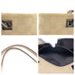 GUCCI Tote Bag 31244 GG canvas, leather Beige Brown SilverMetal Tote Bag Shoulder Bag Women Used Authentic