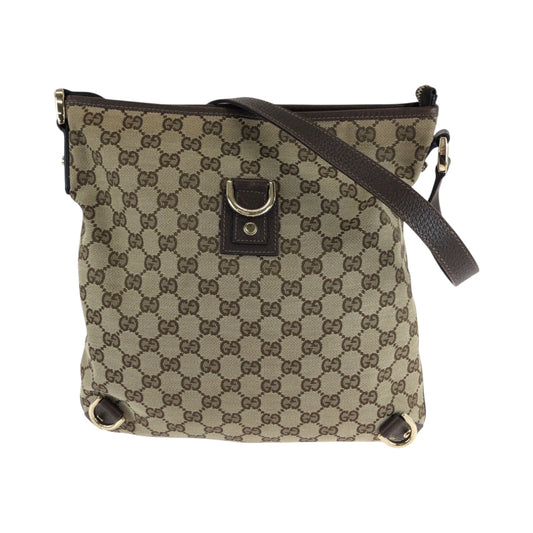 GUCCI Shoulder Bag 131326 GG canvas Brown Shoulder Bag pochette Abbey Women Used Authentic