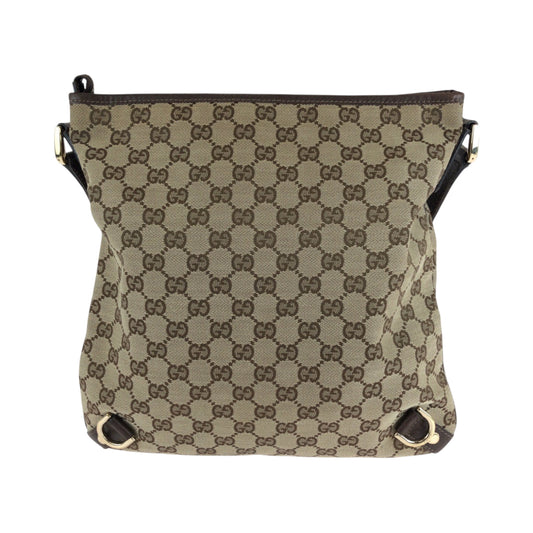 GUCCI Shoulder Bag 131326 GG canvas Brown Shoulder Bag pochette Abbey Women Used Authentic