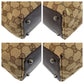 GUCCI Tote Bag 120840 GG canvas, leather Beige Brown SilverMetal Tote Bag Shoulder Bag Women Used Authentic