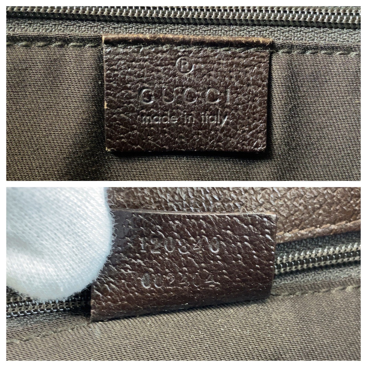 GUCCI Tote Bag 120840 GG canvas, leather Beige Brown SilverMetal Tote Bag Shoulder Bag Women Used Authentic