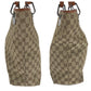 GUCCI Tote Bag 120836 GG canvas Brown Silver Metal Tote Bag Shoulder Bag Women Used Authentic
