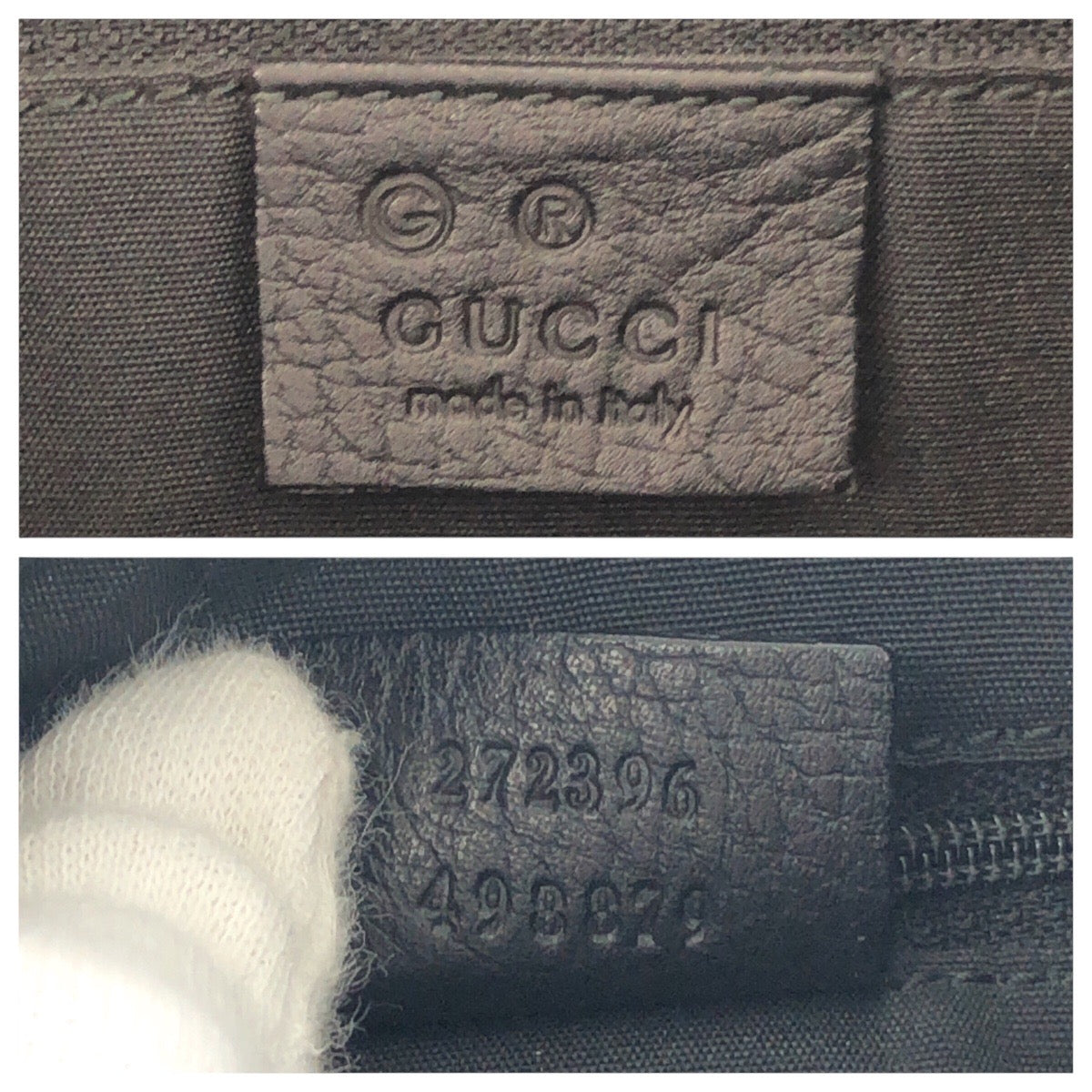 GUCCI Shoulder Bag 272 396 Suede, Leather Black Silver Metal Crossbody Shoulder Bag Women Used Authentic
