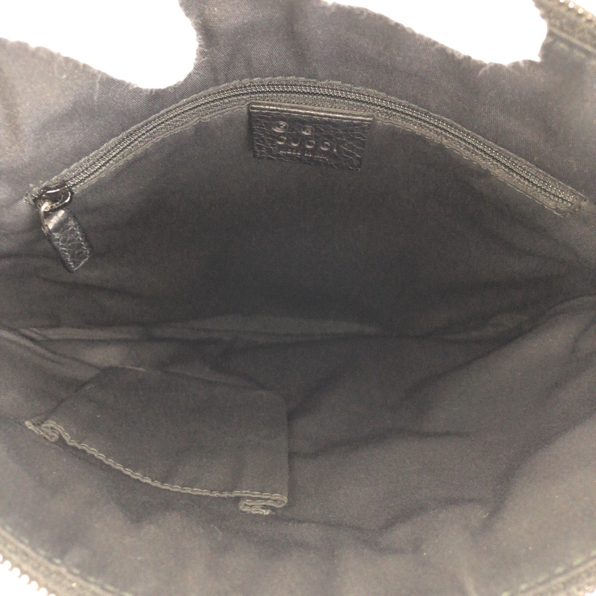 GUCCI Shoulder Bag 272 396 Suede, Leather Black Silver Metal Crossbody Shoulder Bag Women Used Authentic