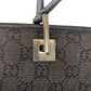 GUCCI Tote Bag 31243 GG canvas, leather Black SilverMetal Tote Bag Shoulder Bag Women Used Authentic