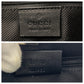 GUCCI Shoulder Bag 33900 GG canvas, leather Black GoldMetal Women Used Authentic