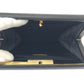PRADA business bag leather Black GoldMetal business bag clutch bag Safiano logo Women Used Authentic