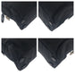 PRADA Tote Bag Nylon Black SilverMetal Tote Bag Shoulder Bag Test Triangle With logo Women Used Authentic