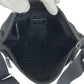 PRADA Shoulder Bag Nylon Black SilverMetal Test Triangle With logo
