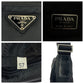 PRADA Shoulder Bag Nylon Black SilverMetal Test Triangle With logo