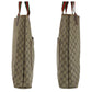 GUCCI Tote Bag 39 02 003 GG Supreme Canvas Beige Gold Metal Old Gucci Shelly Line