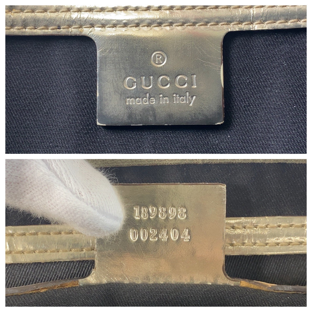 GUCCI Handbag 189898 GG Supreme Canvas white Handbag Women Used Authentic