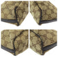 GUCCI Handbag 141809 GG canvas, leather Beige brown Handbag accessory pouch Sherry line Women Used Authentic