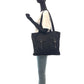 PRADA Tote Bag Nylon Black SilverMetal Tote Bag Shoulder Bag Test Triangle With logo Women Used Authentic