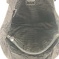 PRADA Tote Bag Nylon Black SilverMetal Tote Bag Shoulder Bag Test Triangle With logo Women Used Authentic