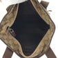 GUCCI Tote Bag 019 0401 GG canvas Beige Brown SilverMetal Tote Bag Shoulder Bag Women Used Authentic