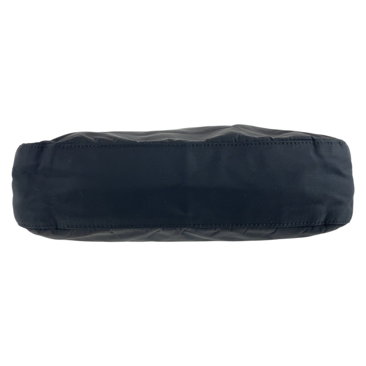PRADA Shoulder Bag Nylon, Leather, Plastic black Test Triangle With logo Women Used Authentic