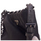 PRADA Shoulder Bag Nylon, Leather, Plastic black Test Triangle With logo Women Used Authentic