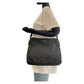 PRADA Shoulder Bag Nylon, Leather, Plastic black Test Triangle With logo Women Used Authentic