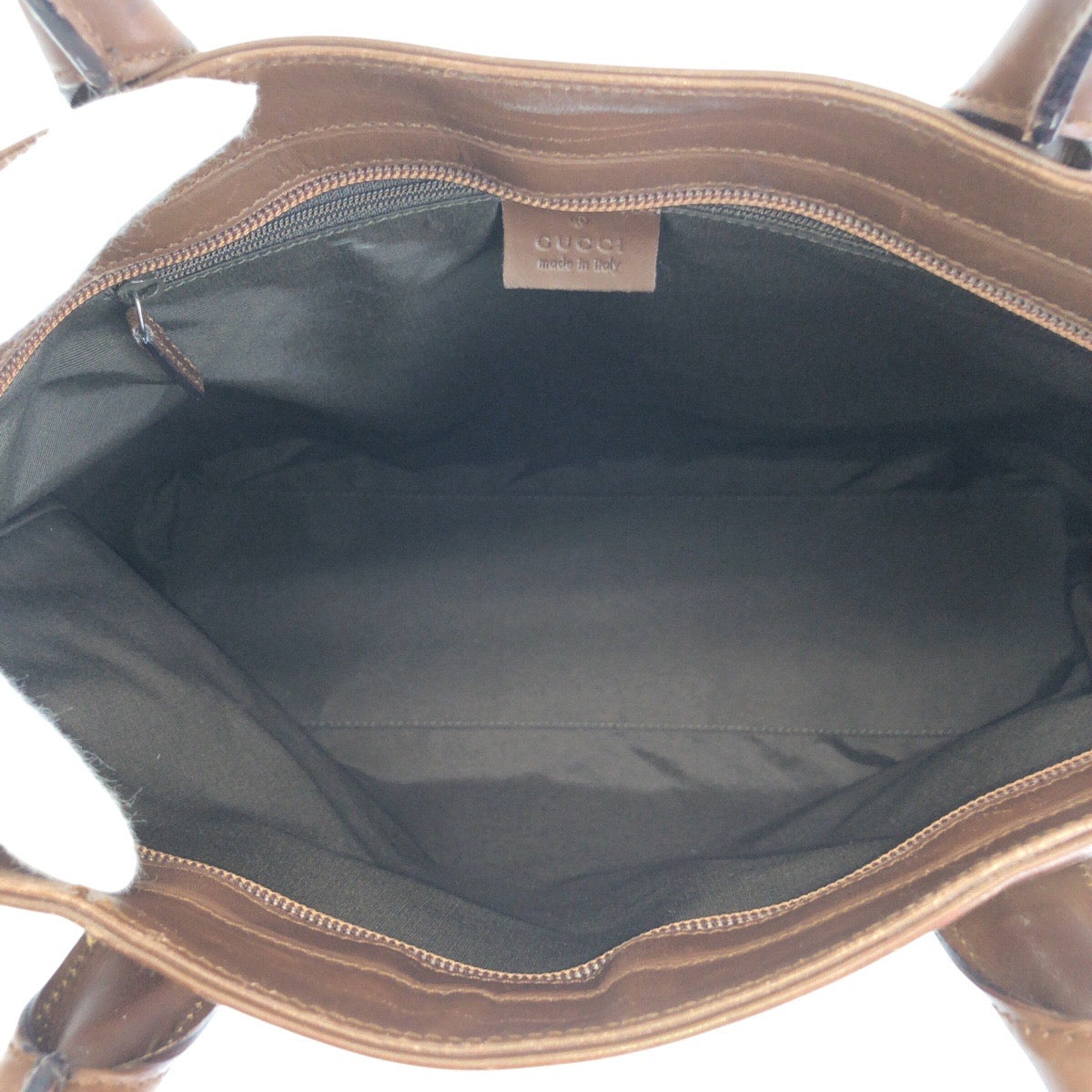 GUCCI Tote Bag 33890 GG canvas, leather Brown beige Tote Bag Shoulder Bag Women Used Authentic