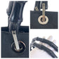 GUCCI Tote Bag 002 1010 GG canvas Black SilverMetal Tote Bag handbag Bamboo Women Used Authentic
