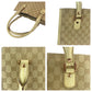 GUCCI Tote Bag 124260 GG canvas Beige Ivory Gold Metal Tote Bag Handbag Shoulder Bag Women Used Authentic